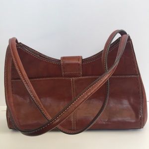 Fossil leather handbag